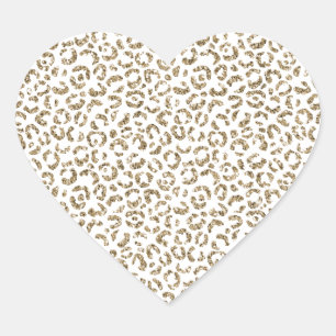 Sticker Cœur Parties scintillant Antique Gold Empreinte de léo