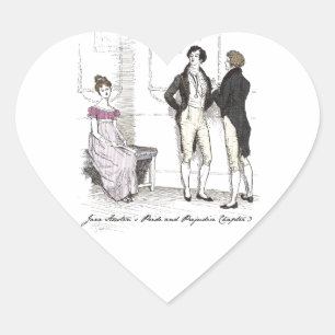 Sticker Cœur Pas Assez Belle, Jane Austen Fierté & Préjugés