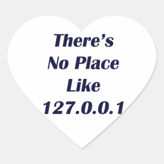 Sticker Cœur Pas de place comme 127001