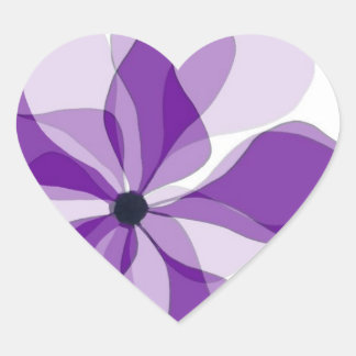 Sticker Cœur Passion violette