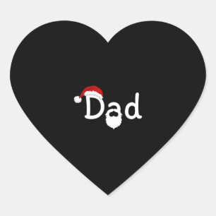 Sticker Cœur Père de Christma