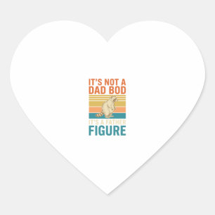 Sticker Cœur Père drôle figure Raton laveur Vintage conception