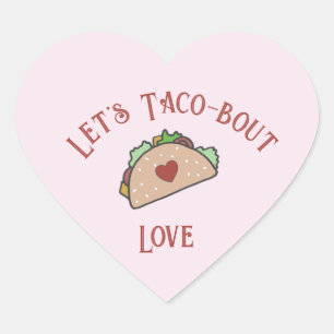 Sticker Cœur Personnalisable Taco-bout-amour