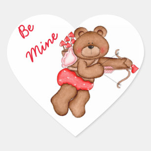 Sticker Coeur Personnalisé / Être Ours De Mine