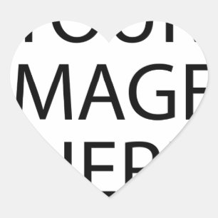 Sticker Cœur Personnalisé Personnalisé Votre Propre Photo & Tex
