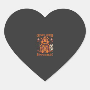 Sticker Cœur Petit citrouille grandissant à l'intérieur des cit