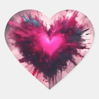 Sticker Cœur Petit Coeur rose