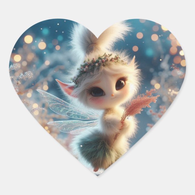 Sticker Cœur Petit et sucré (Devant)