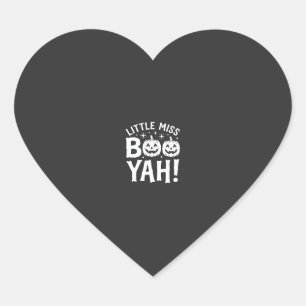 Sticker Cœur Petite Mademoiselle Booyah Dessin de citrouille d'