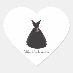 Sticker Cœur Petite robe noire