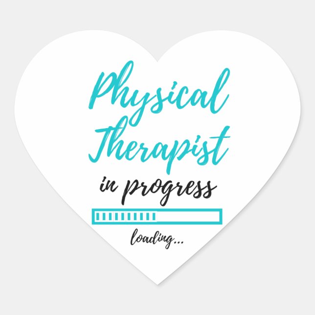 Sticker Cœur Physical Therapist In Progress 2 (Devant)