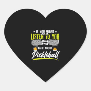 Sticker Cœur Pickleball Si Vous Voulez Que Je