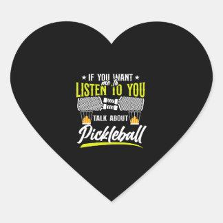 Sticker Cœur Pickleball Si Vous Voulez Que Je