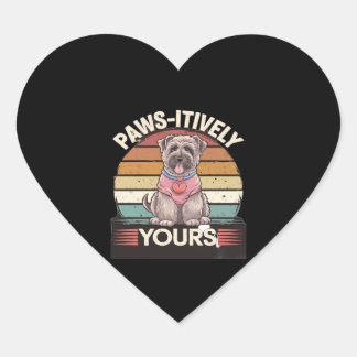 Sticker Cœur Pince-miel votre chien