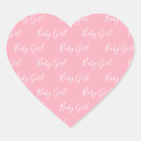 Pink Girly Script Baby Girl