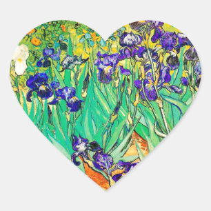 Sticker Cœur PixDezines van gogh iris/st. remy