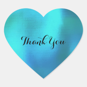 Sticker Cœur Plage personnalisée Tiffany Ocean Blue Heart