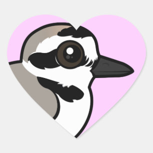 Sticker Cœur Pluvier de Birdorable Milou