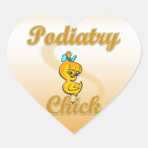 Sticker Cœur Podiatry chick