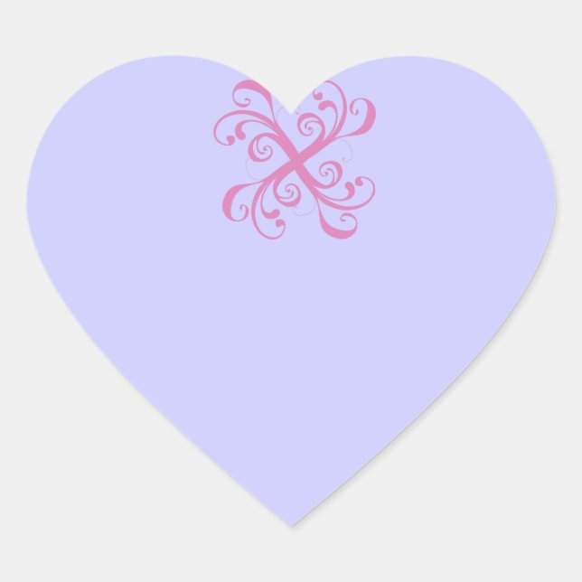 Sticker Cœur Point X 2 - (Devant)