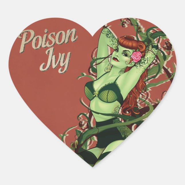 Sticker Cœur Poison Ivy Bombshell (Devant)