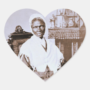 Sticker Cœur Portrait de Sojourner Truth vers 1870