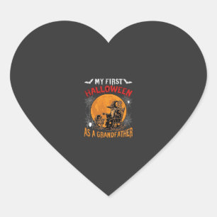 Sticker Cœur Premier Halloween en tant que grand-père sorcier c