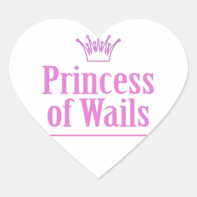 Sticker Cœur Prince de Wails / Princesse de Wails v2 (Devant)
