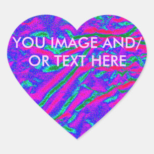 STICKER CŒUR PRODUIT RAPIDE CRÉER - VOTRE IMAGE ET/OU TEXTE ICI