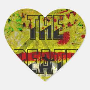 Sticker Cœur Promesse d'or : Le script doré du destin