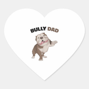 Sticker Cœur Propriétaire de Chien de père Amusant de père père