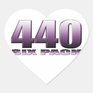 Sticker Cœur prune folle mauve