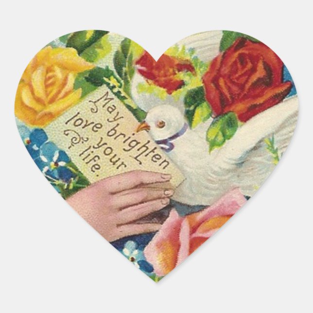 Sticker Cœur Puisse l'amour... (Devant)