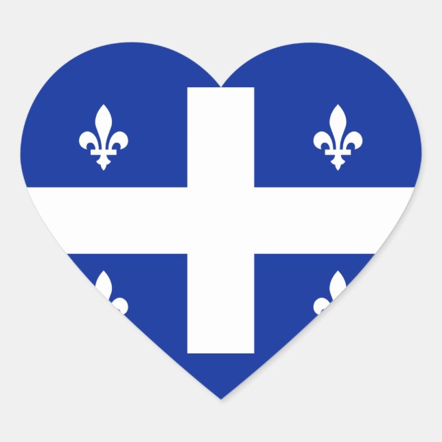 Sticker Cœur québec (Devant)