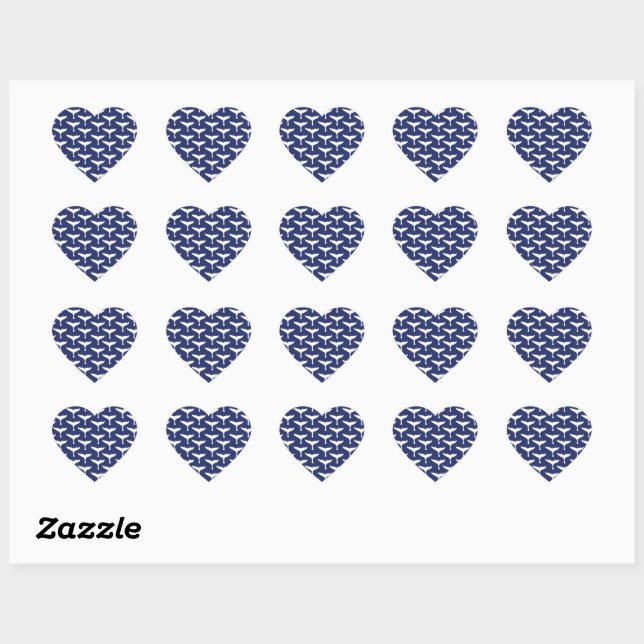 Sticker Cœur Queue de baleine blanche Animal marin Océan bleu M (Feuille)