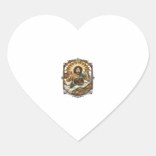 Sticker Cœur Reçu de shopping en ligne de Jésus ivre le lendema