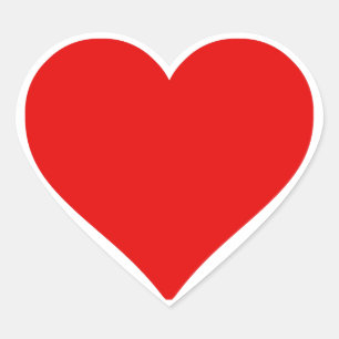 Sticker Cœur Red Heart Shape Love Classic Simple Minimalisme
