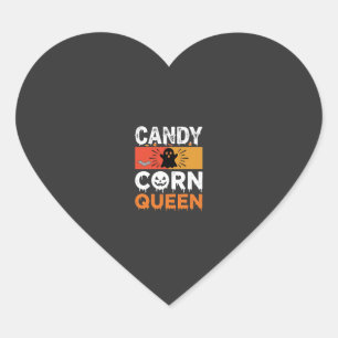 Sticker Cœur Reine de bonbons de Halloween SVG Design