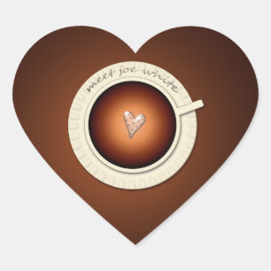 Sticker Cœur rencontrer joe white