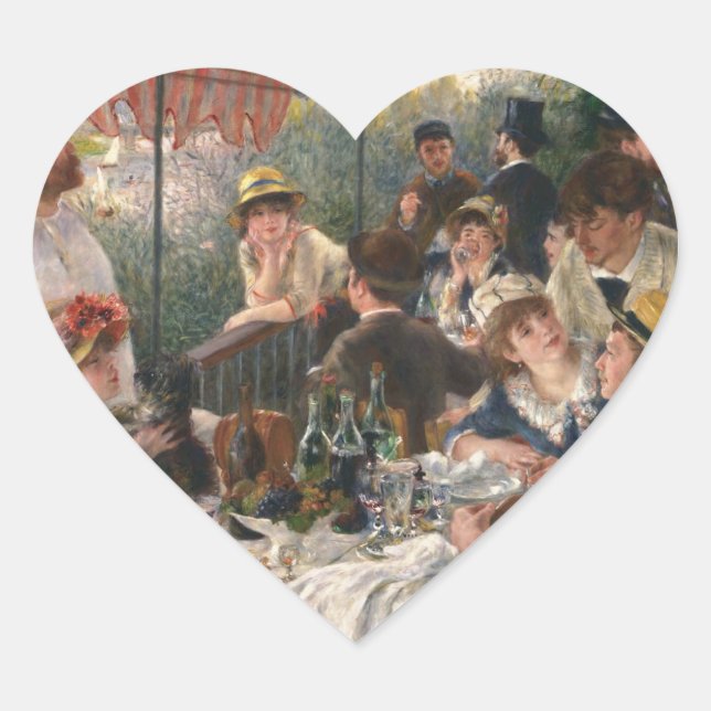 Sticker Cœur Renoir French Luncheon Booking Party (Devant)