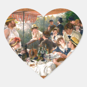 Sticker Cœur Renoir French Luncheon Booking Party