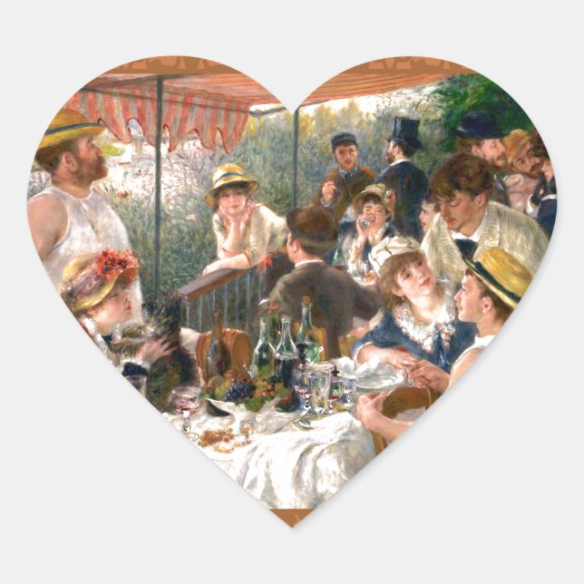 Sticker Cœur Renoir French Luncheon Booking Party (Devant)