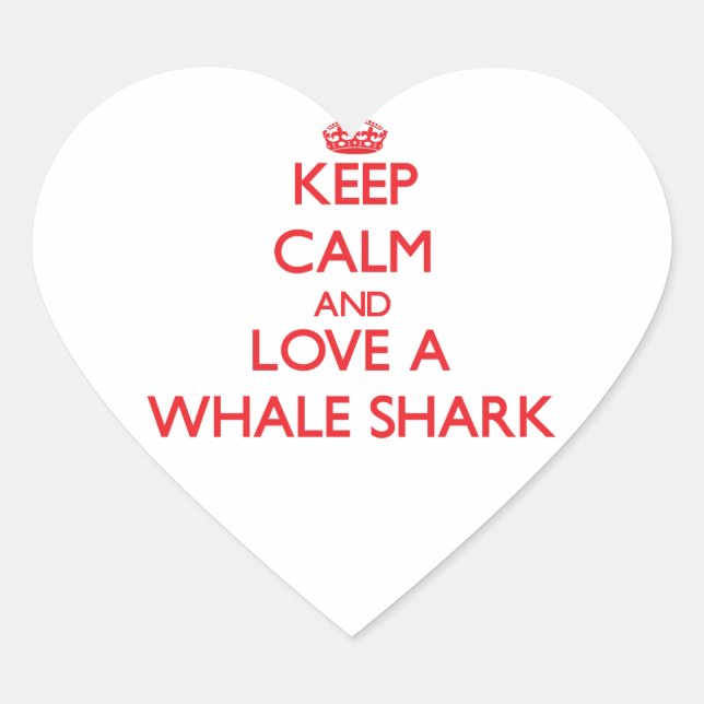 Sticker Cœur Requin baleine (Devant)