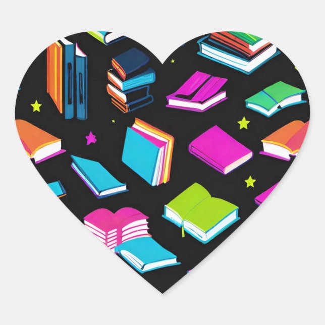 Sticker Cœur Réservation Colorée (Devant)