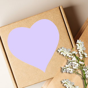 Sticker Cœur Rêves de Lilas Uni   Classique Élégant