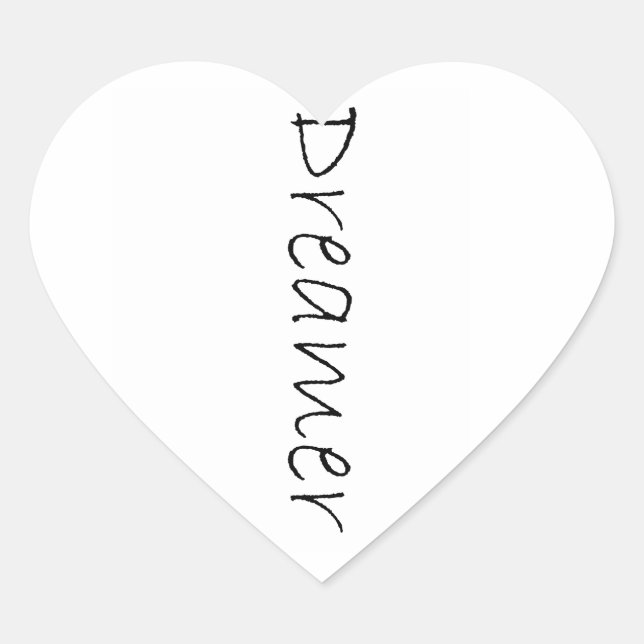 Sticker Cœur Rêveur (Devant)
