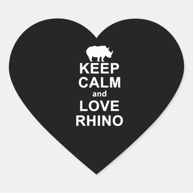 Sticker Cœur Rhino Lover Venin (Devant)