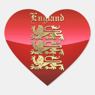 Sticker Cœur Richard, les Royal Arms d'Angleterre du coeur de L