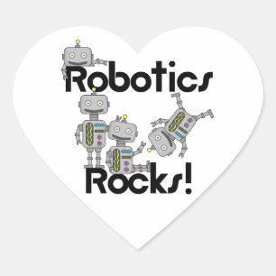 Sticker Cœur Robotics Rocks