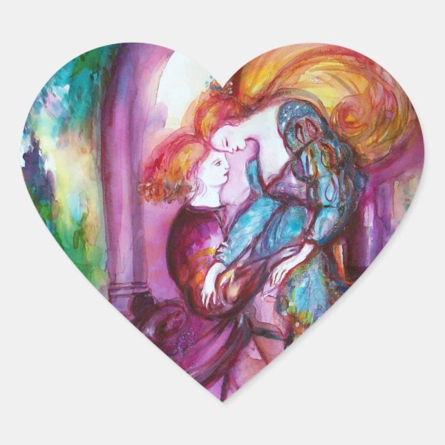 Sticker Cœur ROMEO AND JULIET / Coeur de la Saint-Valentin (Devant)